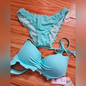 Hobie aqua 2 piece bathing suit